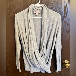 Philosophy faux wrap sweater